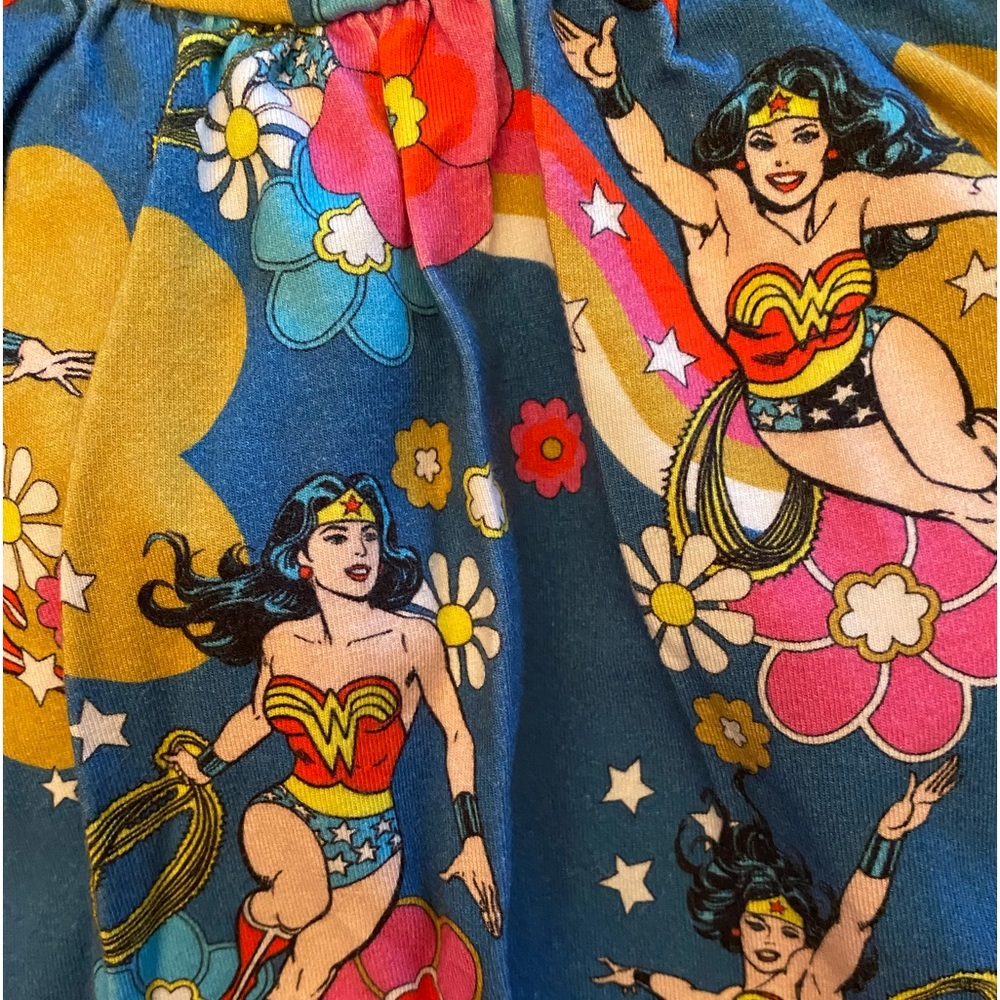RAGS Tank Ruffle Swing Dress - 'Wonder Woman Floral' Warner Bros Collect… - Picture 4 of 5